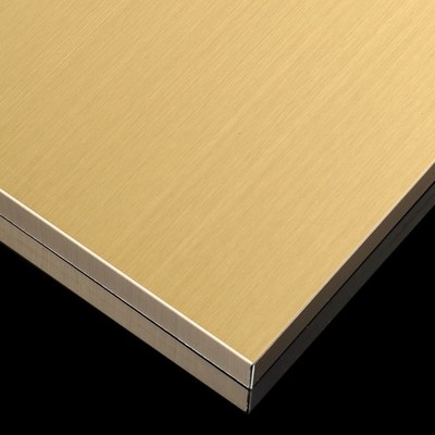 304电镀拉丝黄铜不锈钢板